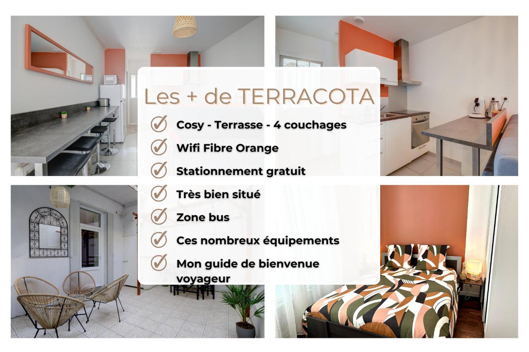 “Le Terracotta” Terrasse -Centre Ville- Cosy Bourg-en-Bresse Luaran gambar